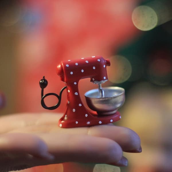 Køkken Dejlig Moderne-Blender Model Miniature Møbler Scene Indretning-Legetøj