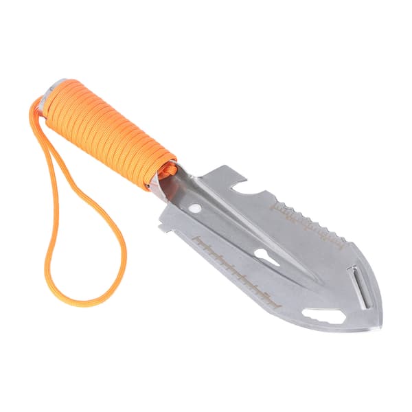 Mini Spade Rygsæk Spade Multifunktionel Rustfrit Stål Havearbejde Plantning Udendørs Overlevelse Orange