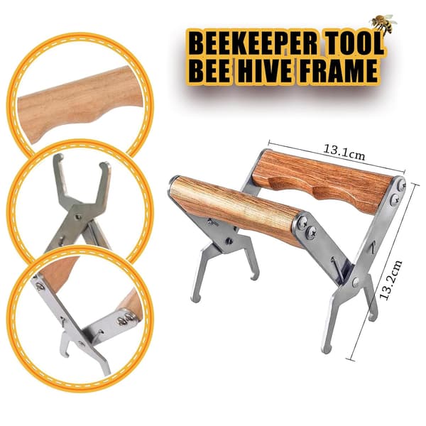 Stainless Steel Bee Frame Holder, Practical Tool for Beekeepers, Beehive Runner