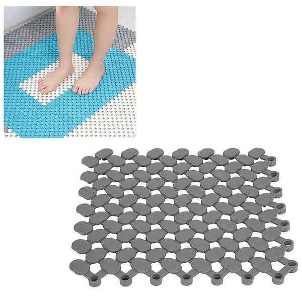20x20cm Halkfri Golvmatta med Låsfunktion för Kök Badrum Dusch Pool Balkong - 6st