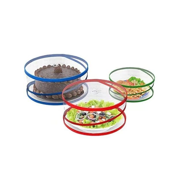 3 Mattskydd Mesh Pop-Up Fruktkorgar, Hopfällbara Mattskydd - 3 Storlekar (1 Stor, 1 Medium, 3 Små) - Mattskydd