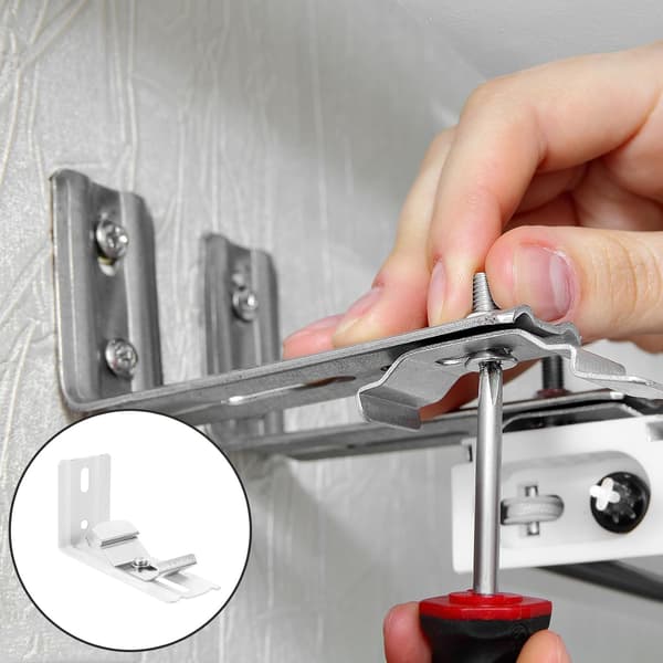 6pcs Blind Bracket L-shaped Brackets Silver Metal L-shaped Stable Base Simple