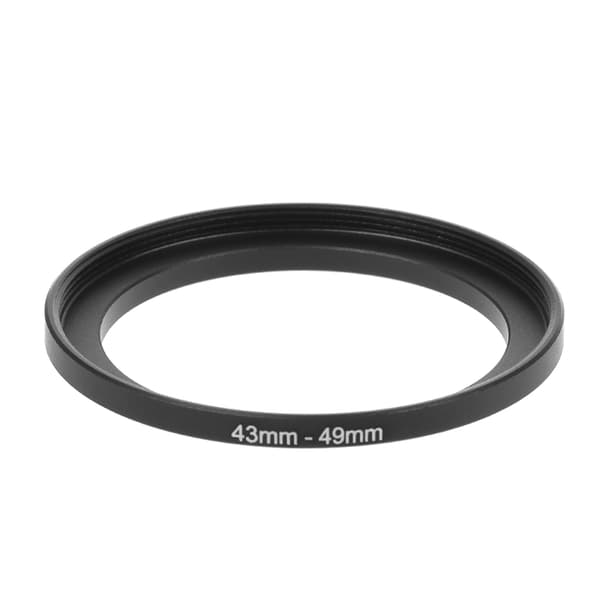 43mm til 49mm metall Step Up-ringer Linseadapter Filter Kamerautstyr Tilbehør Nytt