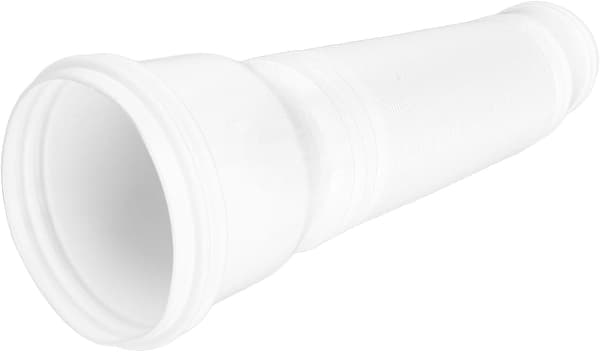 Flexible Downspout Extender for Gutters, Downspout Extender Diverter PE Extendable Drainage Extender, 50 to 150 cm (White)