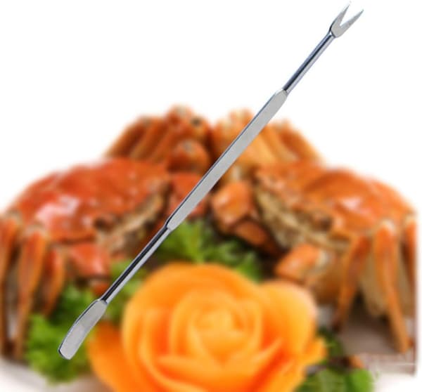 Kitchen Picnic Seafood Tool Set - Lobster Fork Set - Crab Claw Needle - Walnut Needle - Nut Needle - Suitable for Seafood - Nuts (15 Pieces - Silver)