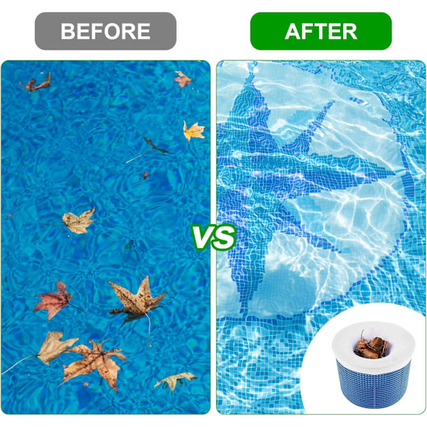 20 stk. poolskimmerstrømper, poolfilterstrømper, poolskimmer, ZQKLA (BT)