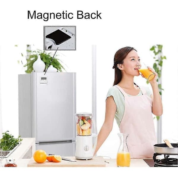Digital Kökstimer Magnetisk Nedräkningstimer med Högt Alarm, Stora Siffror, Ställ, Hängande Hål för Matlagning, Dusch, Badrum, Barn
