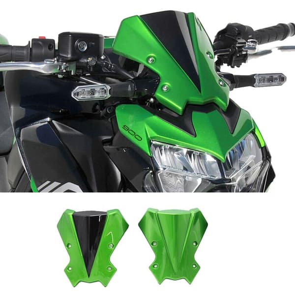 Motorcycle Windshield Screen with Bracket Suitable for Z650 Z900 2020 Accessories Green