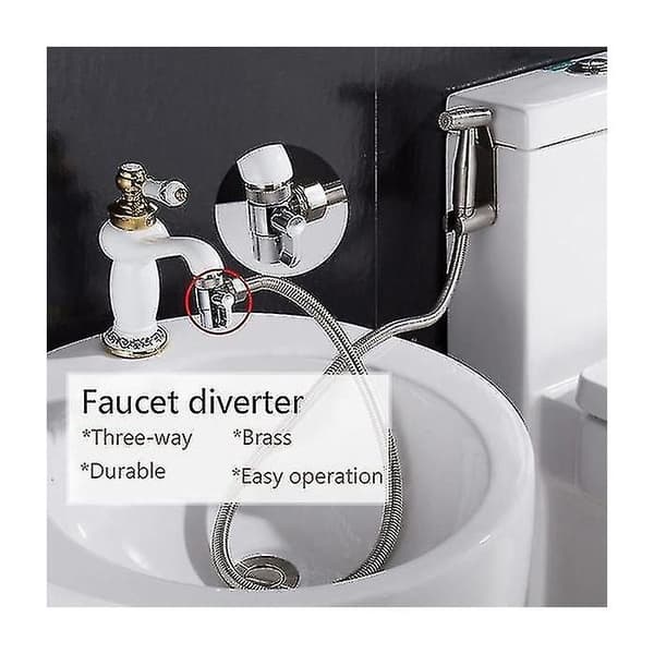 Kranadapter - Diskbänksavdelare - Omkastningsventil - Vattenanslutning för toalett, bidé, dusch, kök