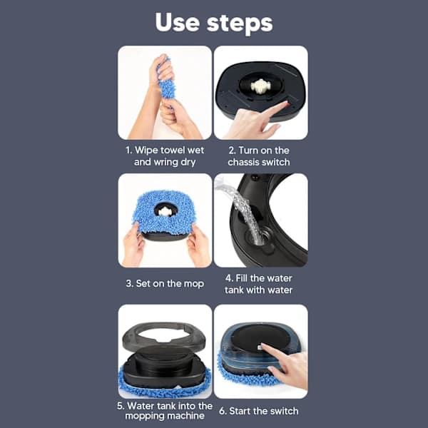 Robot Vacuum Cleaner Automatic Floor Cleaner, High Efficiency, Smart Working Water Tank for Office and Home