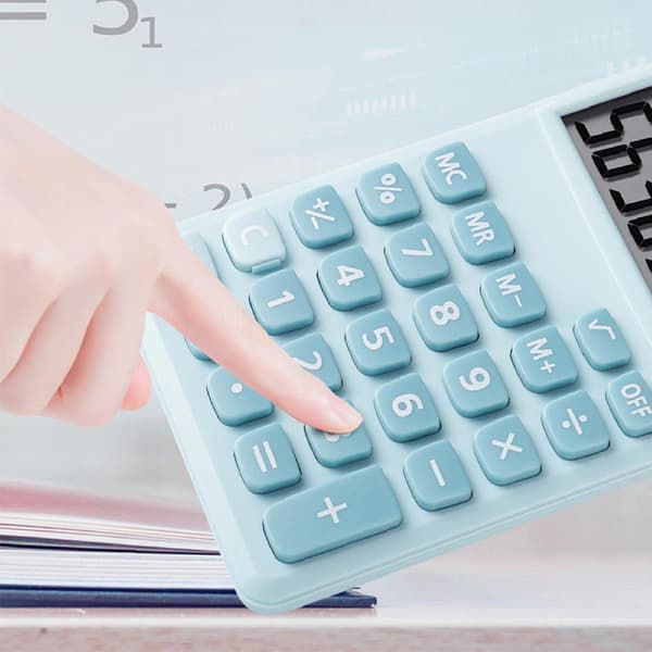 Mini Calculators, Pocket Calculator 8-Digit Solar Battery, Desktop Calculators for Office, Home and School | Standard