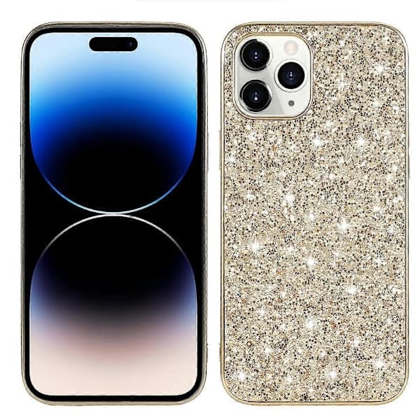 Glitter Powder TPU-deksel for iPhone 14 Pro