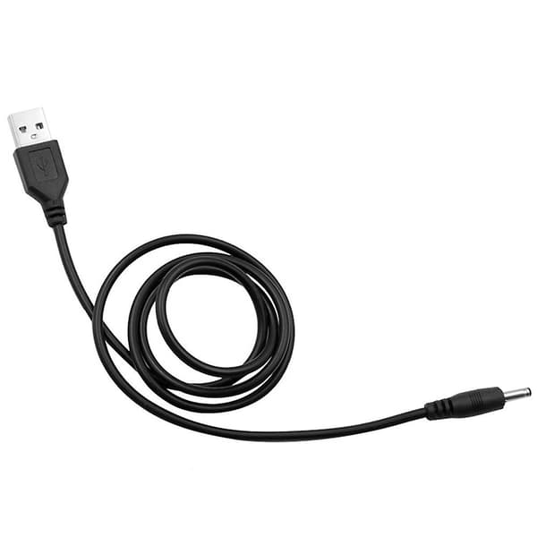 USB til DC rundt hull 3.5 * 1.35mm 5v strøm liten høyttaler ladekabel ledning 3.5mm for hvit White