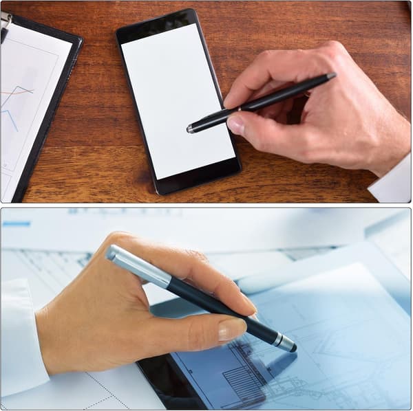 5 stk. resistive touchskærmpenne Universal modstandspen til telefon, bilnavigation, GPS, POS, sort