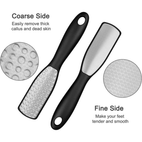 Foot File Professional Foot Rasp Pedicure Tool Double-Sided Stainless Steel