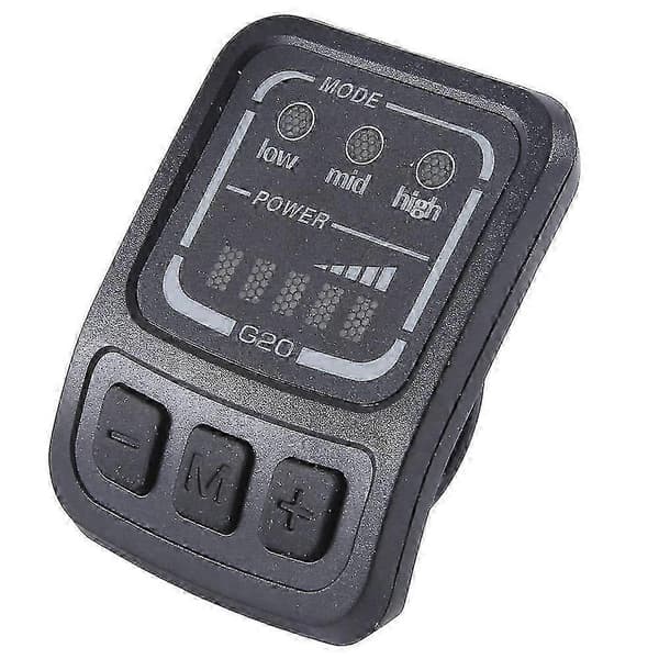 Electric Bicycle Display G20 LCD Display Control 24v 36v 48v Speedometer Wired Sm Connector