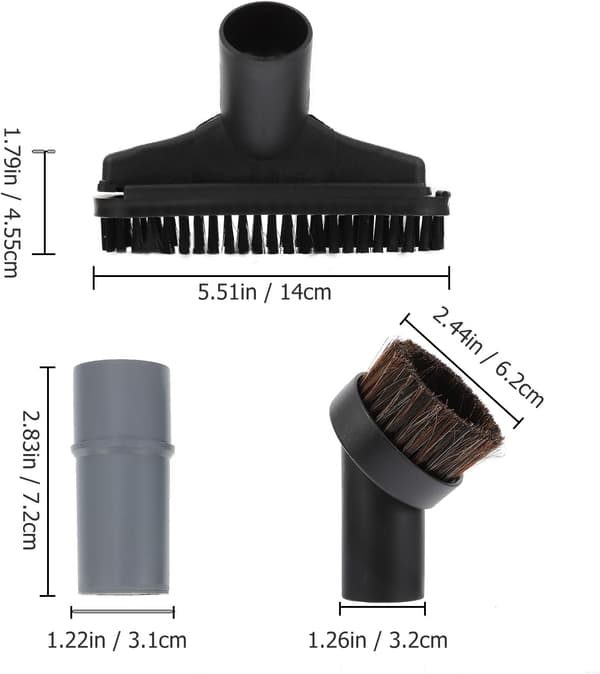Universal Vacuum Cleaner Hose Adapter 5-Piece Set with PP Material for Vacuum Cleaners 31-34 mm Diameter