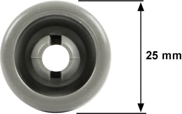8x korg rulle 25mmØ universal för Ikea / Whirlpool Group John Lewis Juno / Buderus / Le Maitre Küppersbusch M-System Merker diskmaskin