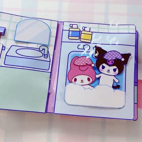 Tyst bok Sanrio Doudou bok pedagogisk hemlagad Kuromi bok A9 A9