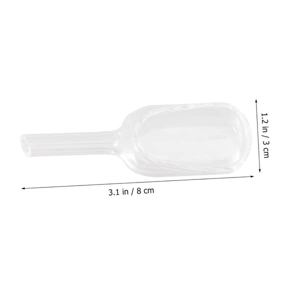 Glass Weighing Scoop, Experiment Spoon, Laboratory Vessel, Versatile Use