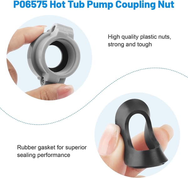 P06575 Pumpanslutningsmutter med skruv och packning för Lay-Z-Spa och Coleman AirJet-pumpar