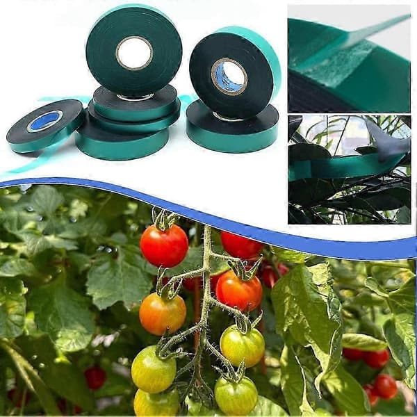 Plante- og hage-PVC-bånd 45 meter hagegrønn stropp