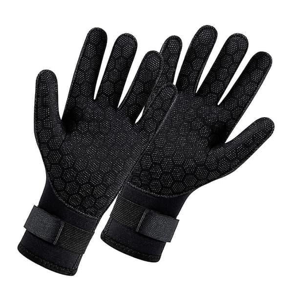 Neopren Dykkerhandsker Vinter Opvarmede Handsker Herre Dame Dykker Våddragt Snorkling Kano Sort M M M