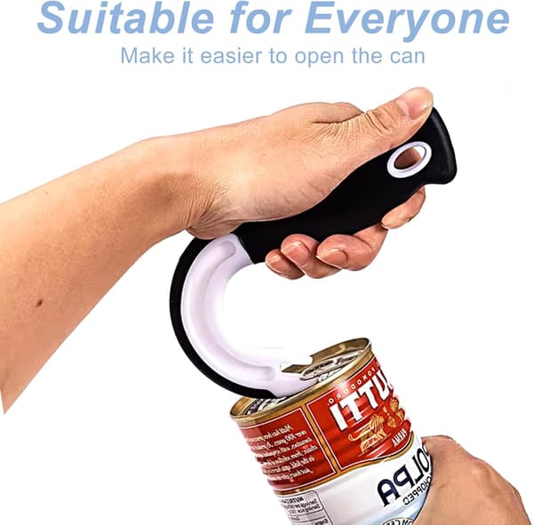 Ring Pull Can Opener Aid, Easy Can Openers - Protects Nails & Comfortable for Seniors with Joint Pain or Arthritis