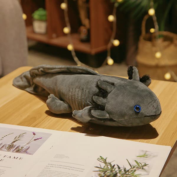 45 cm Salamander Plyschleksak Fylld Plyschkudde Barnpresent (Grå)