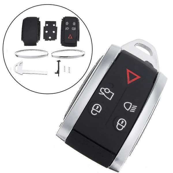 Buttons Keyless Key Fob Remote Shell with Uncut Blade for Jaguar XF XK Feng