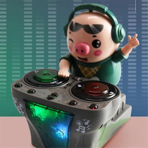 Barnleksaker DJ Rock Pig Elektrisk Dockleksak Elektronisk Festdocka
