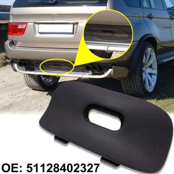 Car Rear Bumper Tow Hook Cover Rear Bumper Flap Cap for X5 E53 2000-2006 51128402327