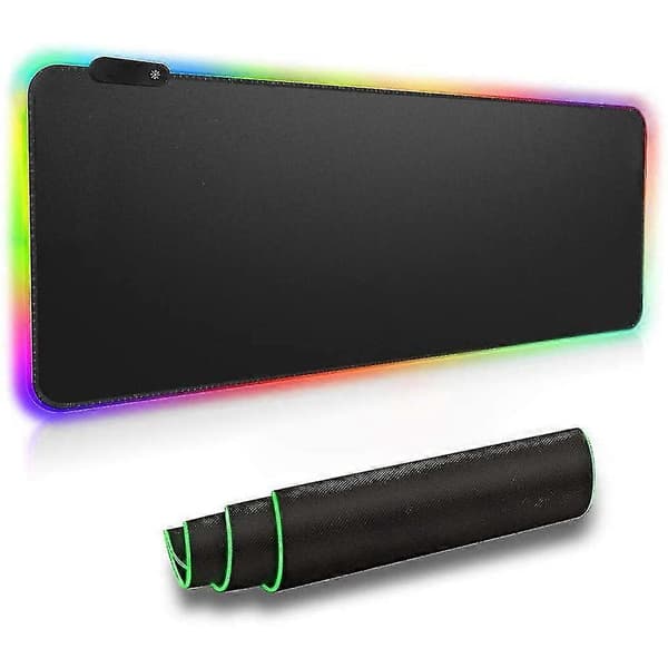 RGB Gaming-musematte, 8 tommer, sklisikker gummibase, 800x300x4mm