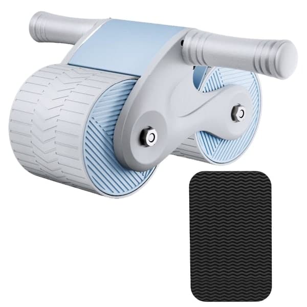 Automatic Return Abdominal Wheel, Ab Roller Wheel for Abdominal Training Fitness - Light Blue light blue