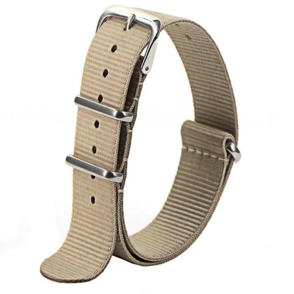 Urrem Natorem / nylonrem 20 mm forskellige farver beige beige beige