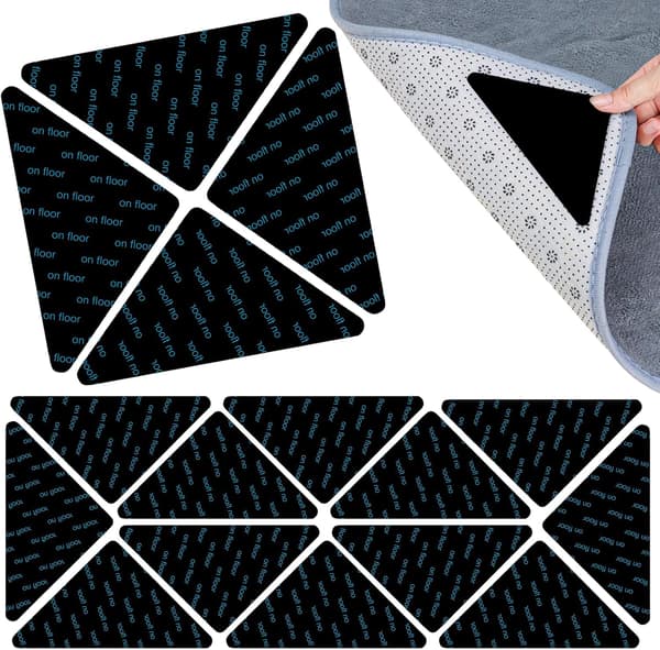 16 Sklisikre Pads, Sklisikker Matte, Sklisikker Matte for Tepper, Gulv