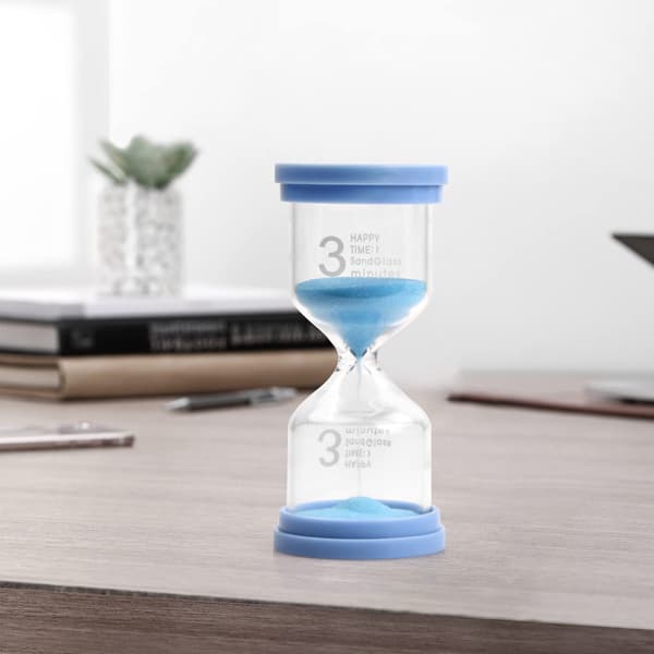 3 minutters timeglas, farverig sandtimer til børn, sandur, timeglas køkkentimer Timer til tandbørstning Børn Bruselegetøj Skole Kontor