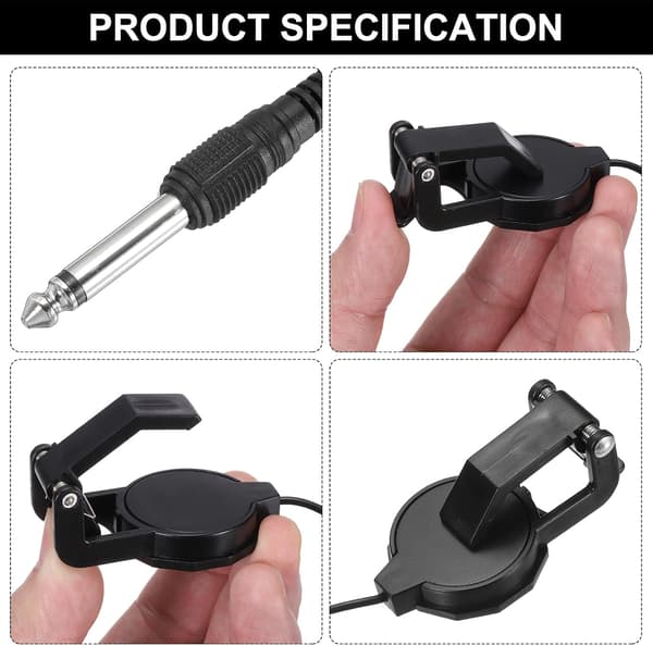 Clip-On Gitarrpickup med 1/4 tums plugg för akustisk number_of_items