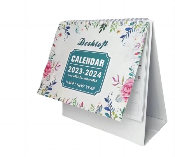 Daglig planlægger udateret permanent skrivebordsstaffeli lodret bladrekalender - (20,5*20,5cm)
