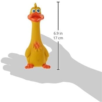 Original dyrelyd latex Anka legetøj til hund, 20 cm