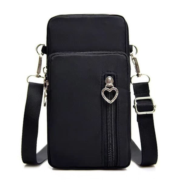 Women's Mobile Phone Bag Wallet Shoulder Bag Crossbody Black