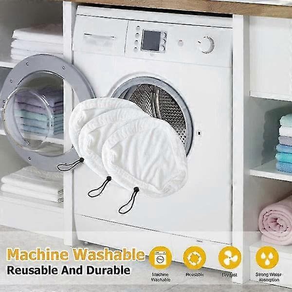 6 stk Genanvendelige Mikrofiber H2O Dampmoppe Erstatningspuder Tilbehør Dampmoppe Rengøringsklud