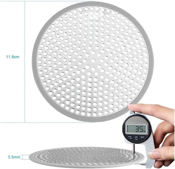 3 deler hårfanger til dusj, 118 mm/4,65\" hårfilter til dusjkar, dusjrist, anti-hår badekarfilter