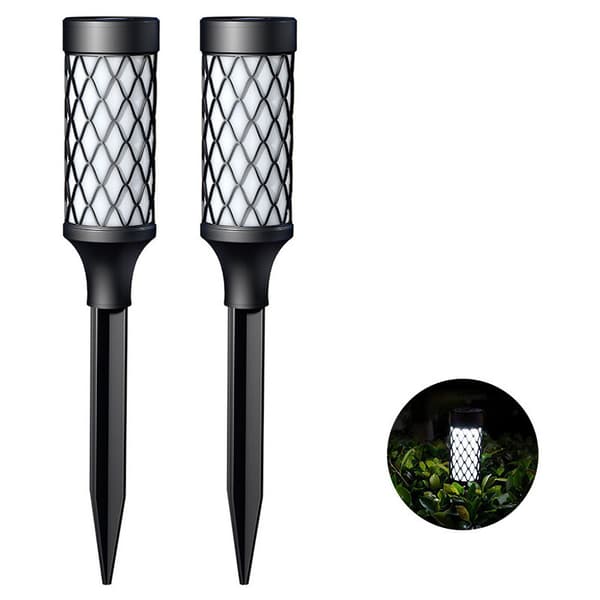 10LED Vanntett Solcellelampe Nedgravd Hagelampe Utendørs Hagesti Belysning Landskap Hagedekorasjon Solcellelampe A