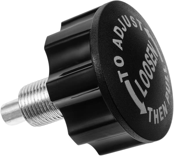 Exercise Bike Pull Pin Knob Replacement Part, Black Ball Head Screw Thread 10.0 Rod