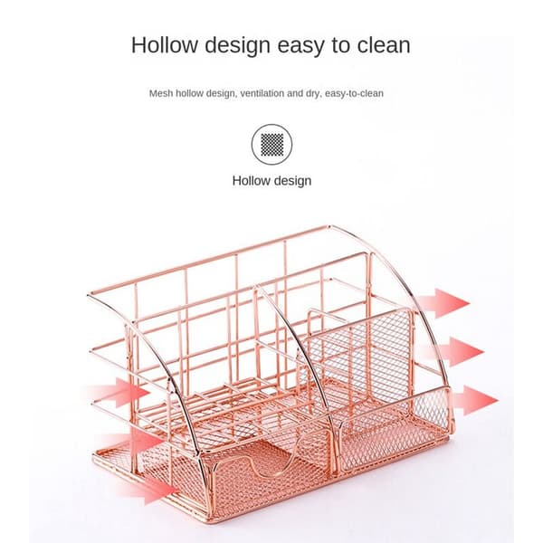 Student Desk Wrought Iron Storage Shelf Office Supplies Brush Paper Hardware Desk Shelf