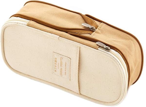 Large Capacity Pencil Case Storage Pouch School Supplies Pen Pencil Bag