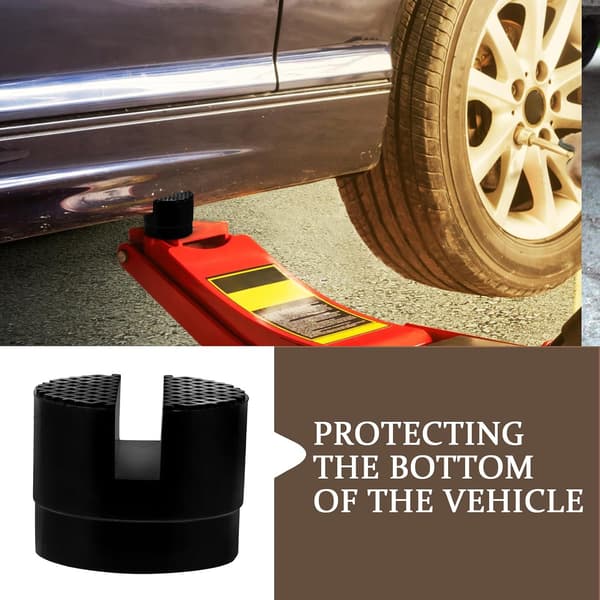 Rubber Jack Pad Pinch Weld Jack Pad with Stabilizer Adapter Suitable for Car and RV Maintenance