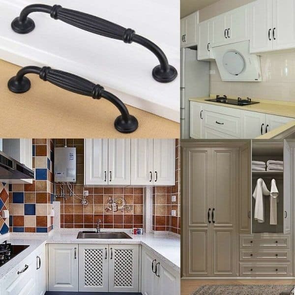 10-pack Black Cabinet Handles Bar Pulls Kitchen Handles Cupboard Handles Drawer Handles Door Knobs 128mm