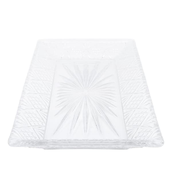 Y5431AB Rektangulær glassplate buffet matdisplay stativ vestlig mat kake glassplate stativ